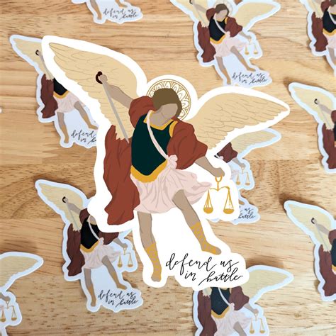 St Michael The Archangel Sticker Catholic Lights