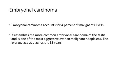 Germ Cell Tumors Of Ovary Ppt