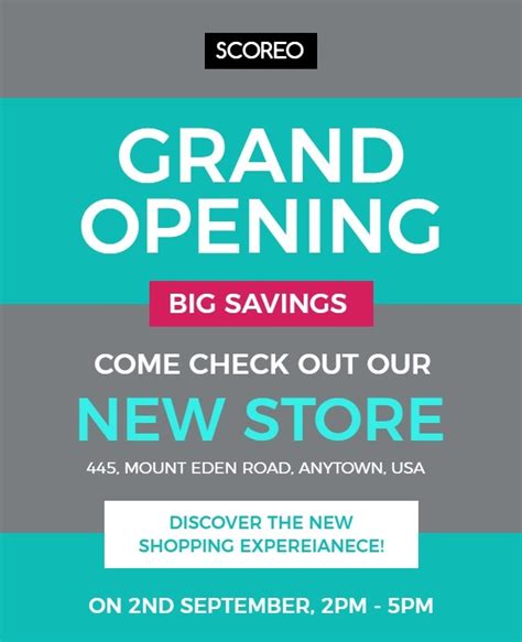 40 Best Grand Opening Flyer Ideas And Examples