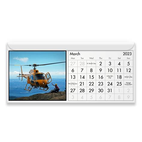 Helicopter 2023 Magnetic Calendar Id13099 Etsy