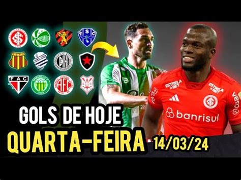 TODOS OS GOLS DESTA QUARTA FEIRA 13 03 24 GOLS DO DIA GOLS DE HOJE