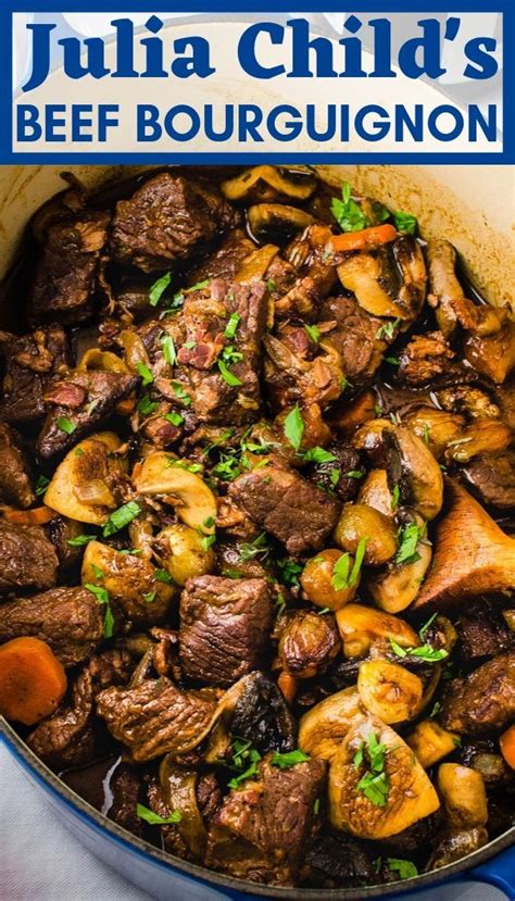 Julia Childs Boeuf Bourguignon Glorious Braised Perfection Recipe