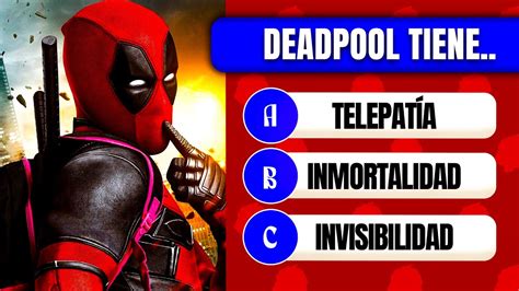 Cu Nto Sabes Sobre Deadpool Preguntas Sobre Deadpool El