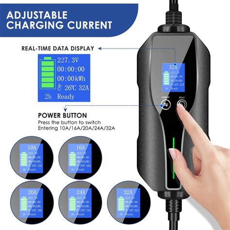 Level 2 Ev Charger 32amp 240v Nema 14 50 Plug Home Electric Vehicles