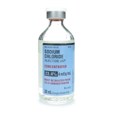 Sodium Chloride 23 4 Hypertonic 234mg ML SDV 30mL Vial McGuff