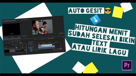 Cara Membuat Lirik Lagu Dengan Adobe Premiere Pro Untuk Pemula Youtube