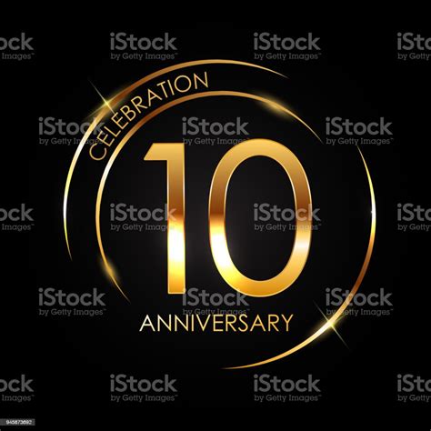 範本 10 年周年向量圖向量圖形及更多10號圖片 10號 週年紀念 橡皮印 Istock