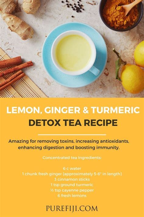 Diy Detox Tea Recipes For Radiant Skin Tea Recipes Turmeric Detox