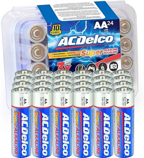 Amazon Acdelco Count Aa Batteries Maximum Power Super Alkaline