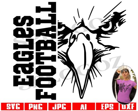 Eagle Mascot Eagle Logo Eagles Football Eagles Team Vector Design