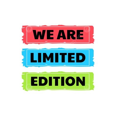 T Shirt Design Limited Edition PNG, Vector, PSD, and Clipart With ...