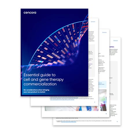 Essential Guide To Cell And Gene Therapy Cgt Commercialization