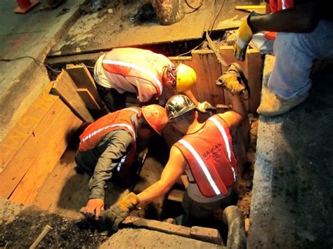 Sewer Repair In Manhattan Performed At Night Until Work Completed