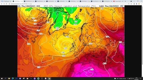 Ten Day European Weather Forecast 12th To 22nd August 2021