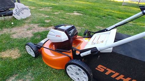 Stihl Rma Battery Powered Cordless Lawnmower Review Youtube