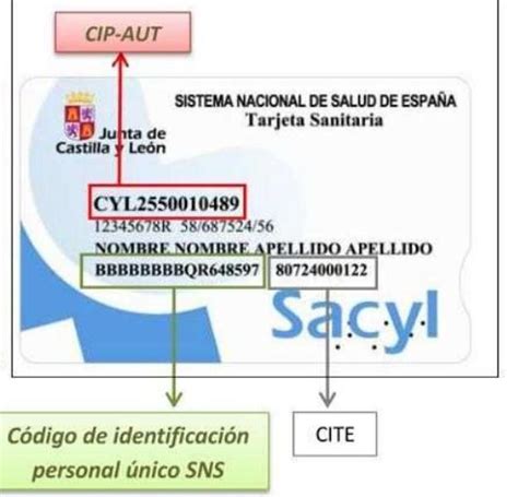 Cómo encontrar el CIP en la tarjeta sanitaria de Castilla y León El