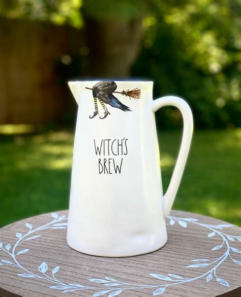 Rae Dunn Halloween Witchs Brew Ceramic Pitcher Etsy