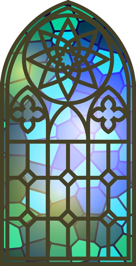 Gothic Stained Glass Window Church Medieval Arch Catholic Cathedral