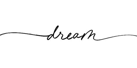 Dream Word Hand Written Vector Lettering With Swashes Stock