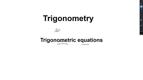 Full Tutorial Of Trigonometric Equation Optional Math Class Youtube