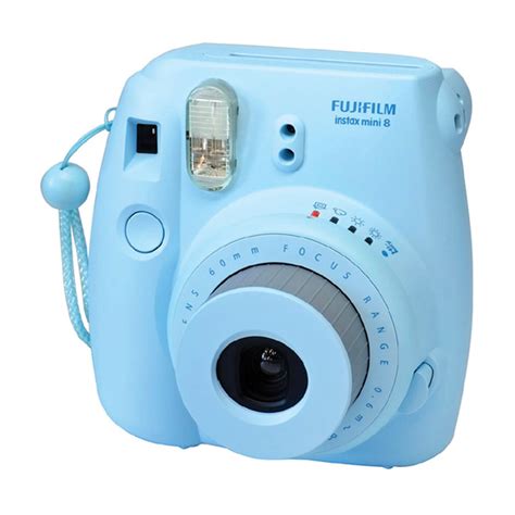 Jual Fujifilm Instax Mini 8 Biru Kamera Polaroid Free 1 Pack Paper