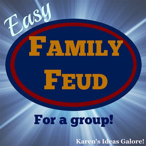 Family Feud Party Game - Picture-Ideas