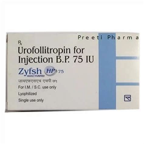 Urofollitropin For Injection Bp Packaging Type Box Dose Single