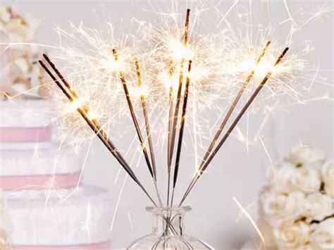 Velas Magicas Estrellitas Sparkle Destellos Dorado X