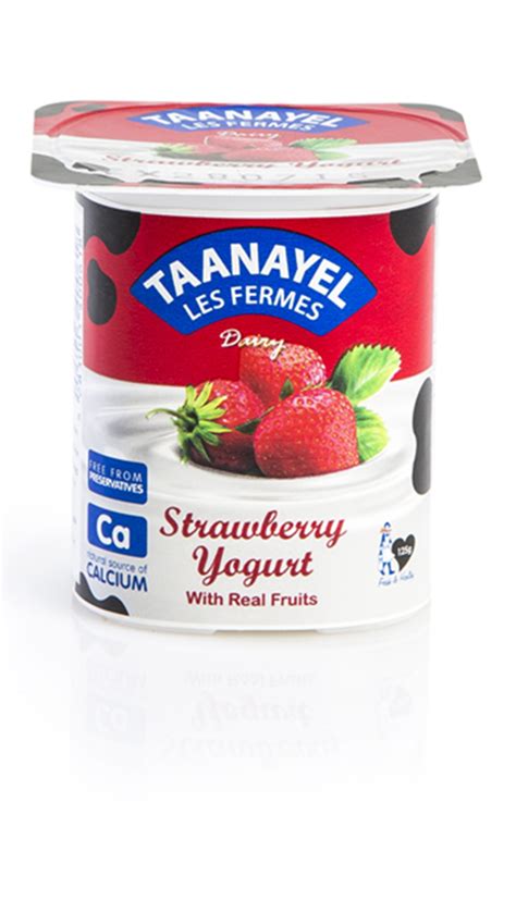 Taanayel Strawberry Yoghurt Men Lebnen