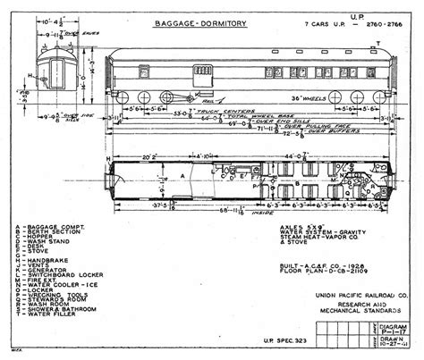 Union Pacific Passenger Diagrams, 1941-1967 - donstrack