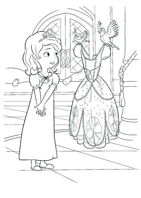 Sofia The First Printable Coloring Pages At Free