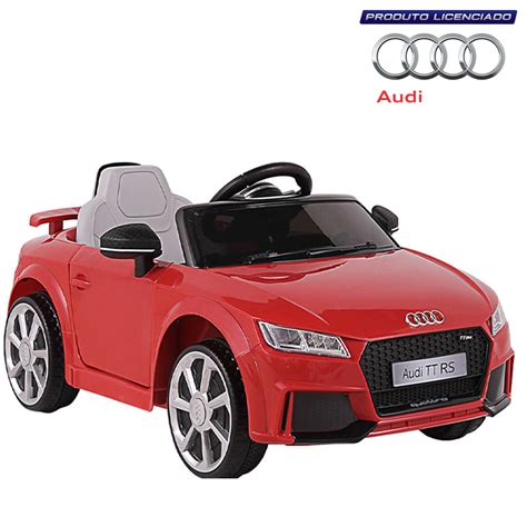 Carro El Trico Infantil Audi Tt Rs Vermelho V Belfix Eletricario A