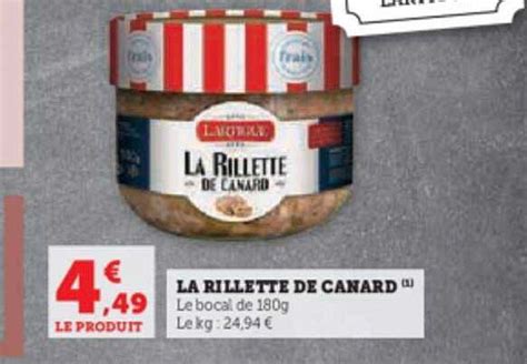 Promo La Rillette De Canard Chez Hyper U Icatalogue Fr