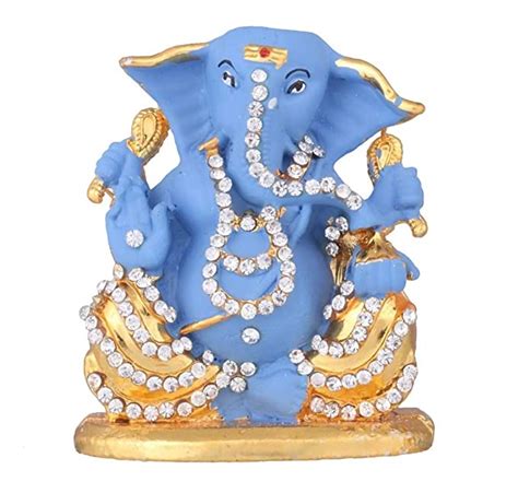 Gct Lord Ganesh Idol Ganesha Statue Ganpati Vinayaka Murti B Blue