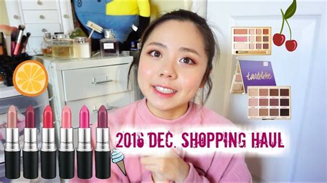 Dec 2016 Shopping Haul And Try On Makeup 2016十二月战利品体验妆 Youtube