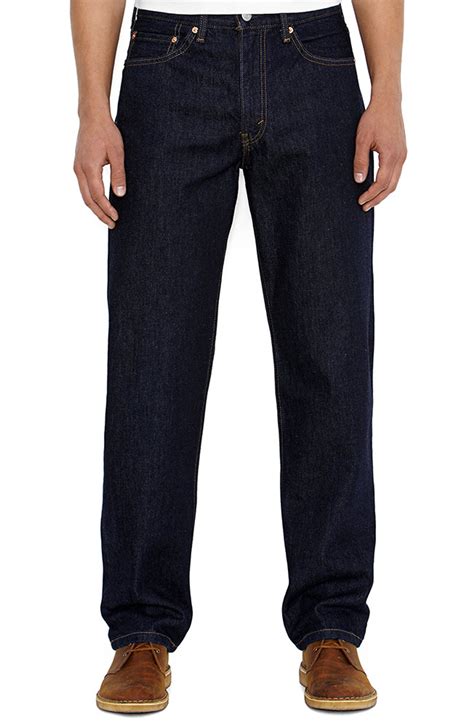 Levi S Men S 550 Relaxed Mid Rise Relaxed Fit Tapered Leg Jeans Rinse