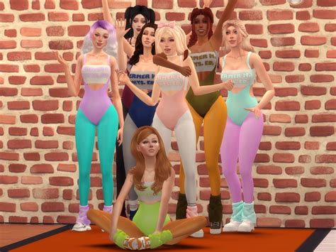 The Sims Resource Retro Reboot Retro Workout Bodysuit