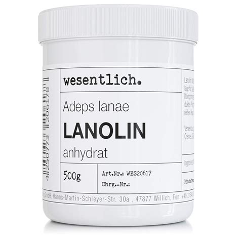 Lanolin Wollfett Anhydrat 500g Wasserfrei Und Kaum Geruch Wollwachs