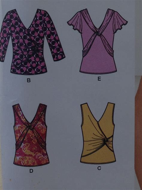 Misses Knit Top Sewing Pattern Simplicity 2181 Sizes 6 14 Etsy