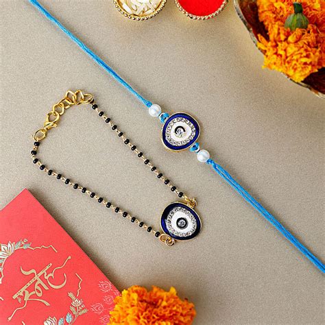 Buy Send Feng Shui Guardian Evil Eye Bhaiya Bhabhi Rakhi Online Fnp