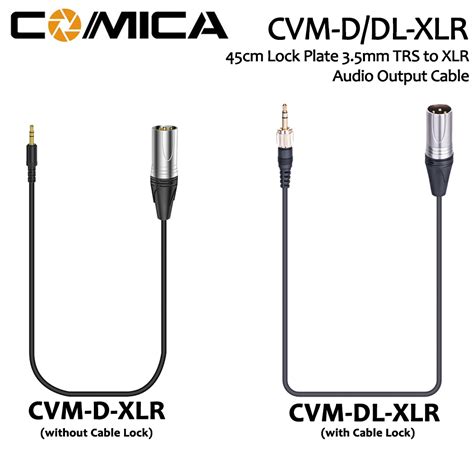 Comica Cvm D Dl Xlr Mm Trs To Xlr Audio Output Cable Matrix Camera