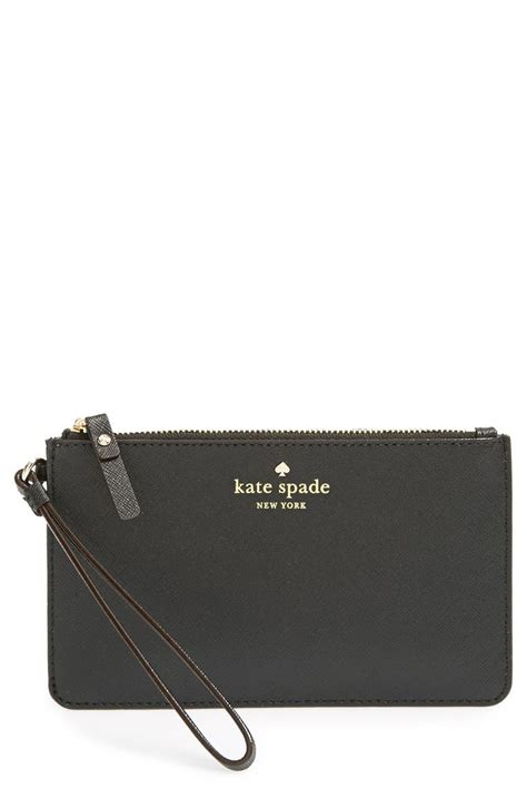 Kate Spade New York Cedar Street Slim Bee Leather Wristlet Nordstrom