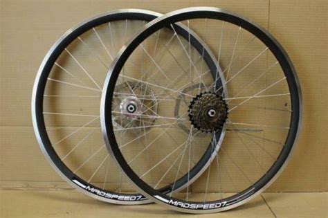 Qr 700c 28 622x19 Hybrid Bike Disc Rim Front Rear 6 7 8 9 Speed Wheel Set Ebay