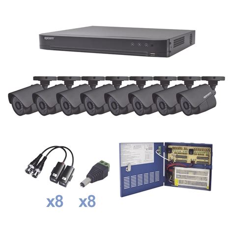 Compra Epcom Kit de Vigilancia de 8 Cámaras CCTV y 8 Canales KEVTX8T8B