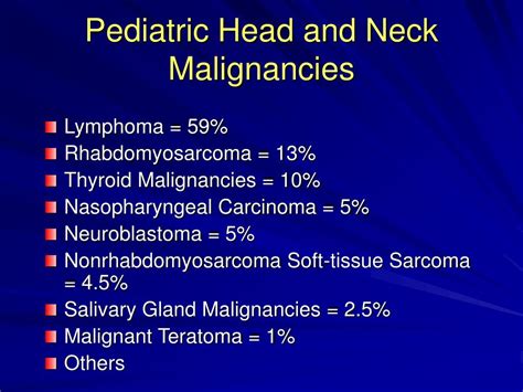 Ppt Pediatric Head And Neck Malignancies Powerpoint Presentation