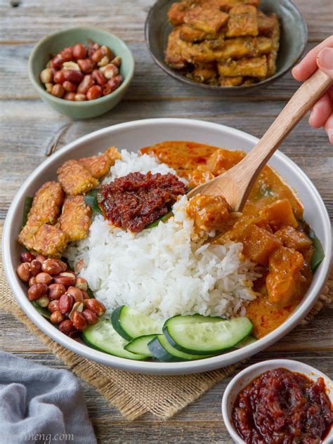 Vegan Nasi Lemak With Homemade Sambal Woonheng