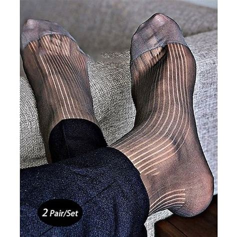 Homme 2 paires Chaussettes Bas Noir gris fumé Noir Couleur Plein