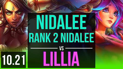 Nidalee Vs Lillia Jungle Rank 2 Nidalee 717 68 Winrate Tr