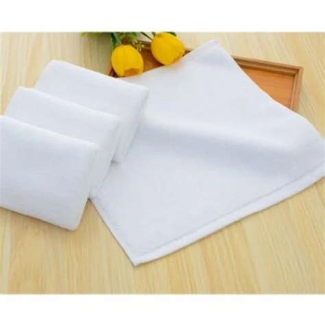 White Cotton Face Towel For Hotel Size 12 X 12 Inch At Rs 44 Piece