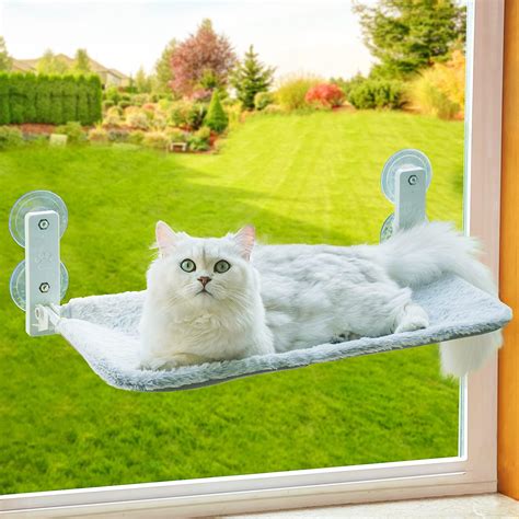 Pruie Hamaca Con Percha Para Ventana De Gato Cama Para Gato Montada En